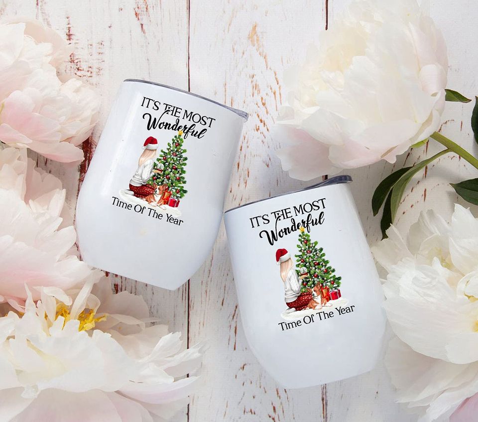 It's The Most Wonderful Time Of The Year Tumbler, Merry Christmas Tumbler, Happy New Year Tumbler 12oz