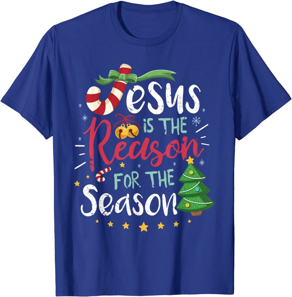 Christian Jesus The Reason Christmas Stocking Stuffer Gift T-Shirt