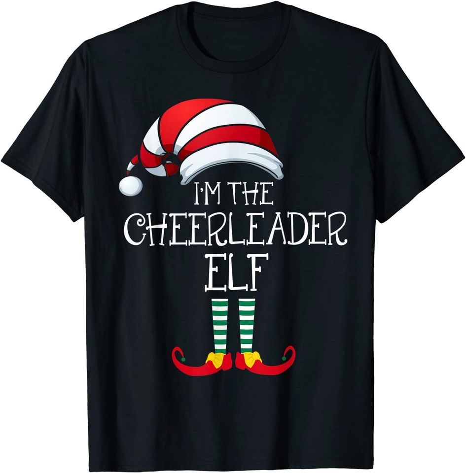 I'm The Cheerleader Elf Family Matching Christmas Gift Group T-Shirt