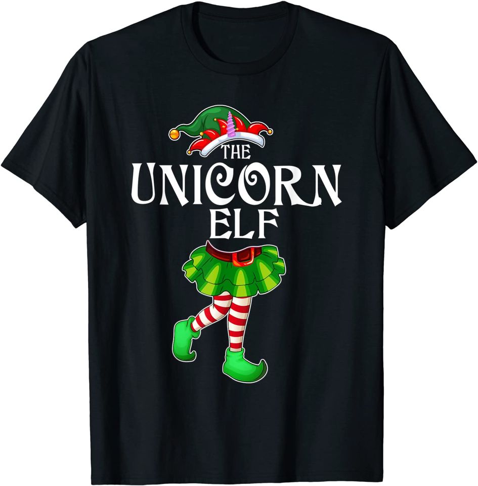 The Unicorn Elf Christmas Matching Family Group T-Shirt