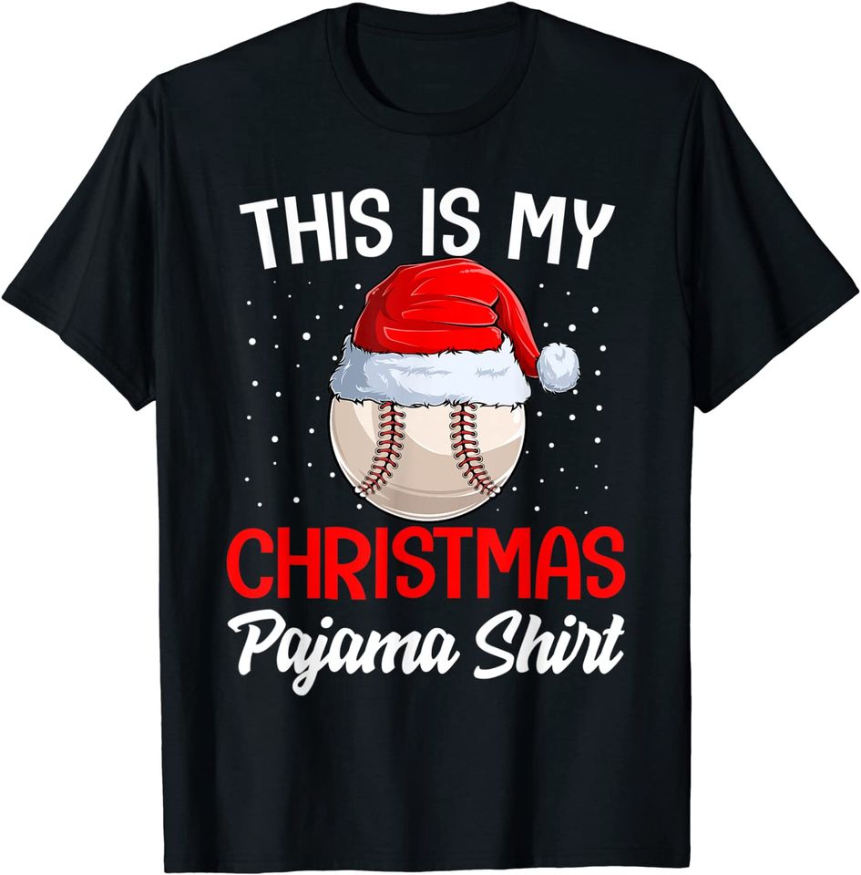 This Is My Christmas PajamaBaseball T-Shirt