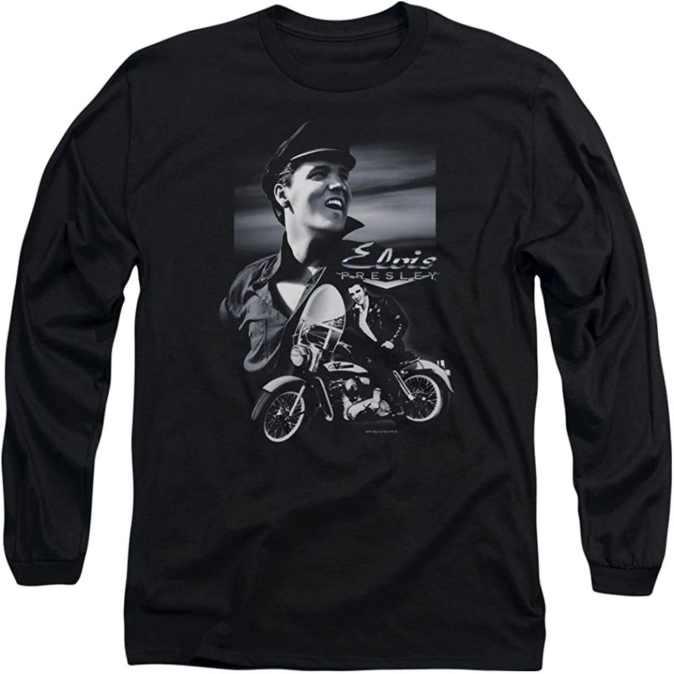 Elvis Presley Motorcycle Long-Sleeve T Shirt