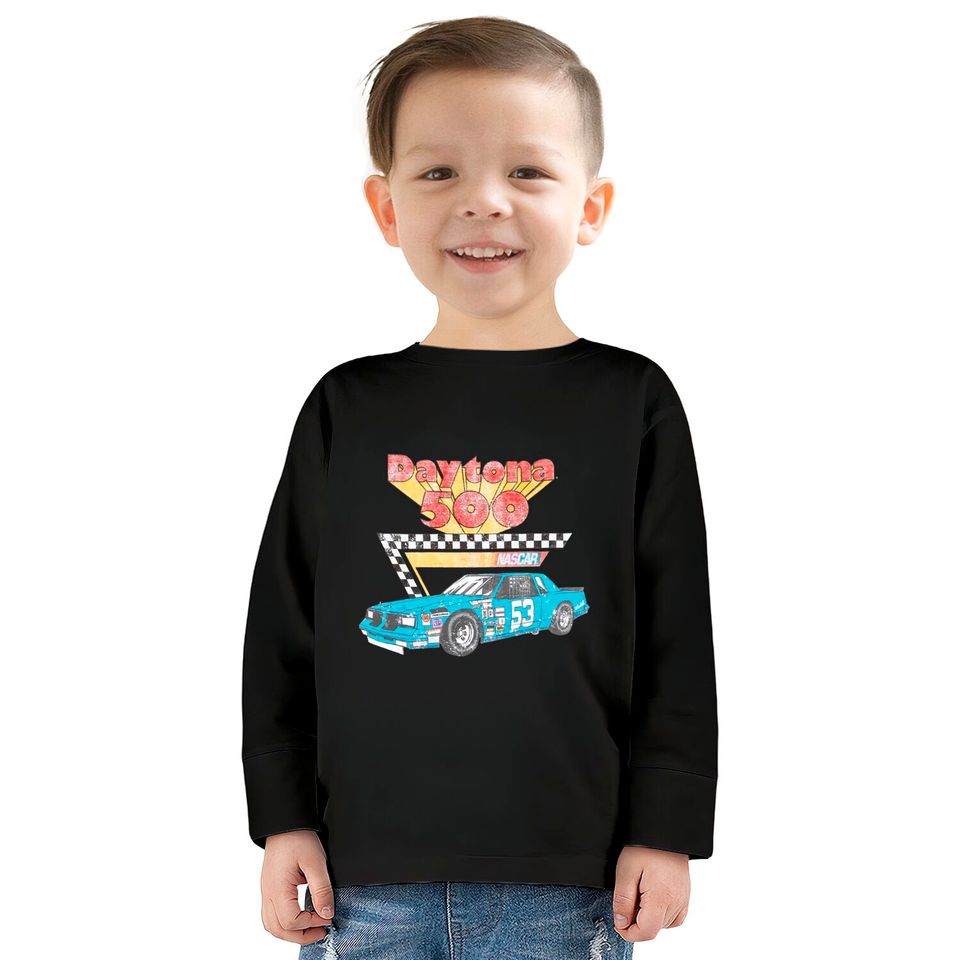 Vintage Daytona 500 Kids Long Sleeve T-Shirt Racing Kids Long Sleeve T-Shirt