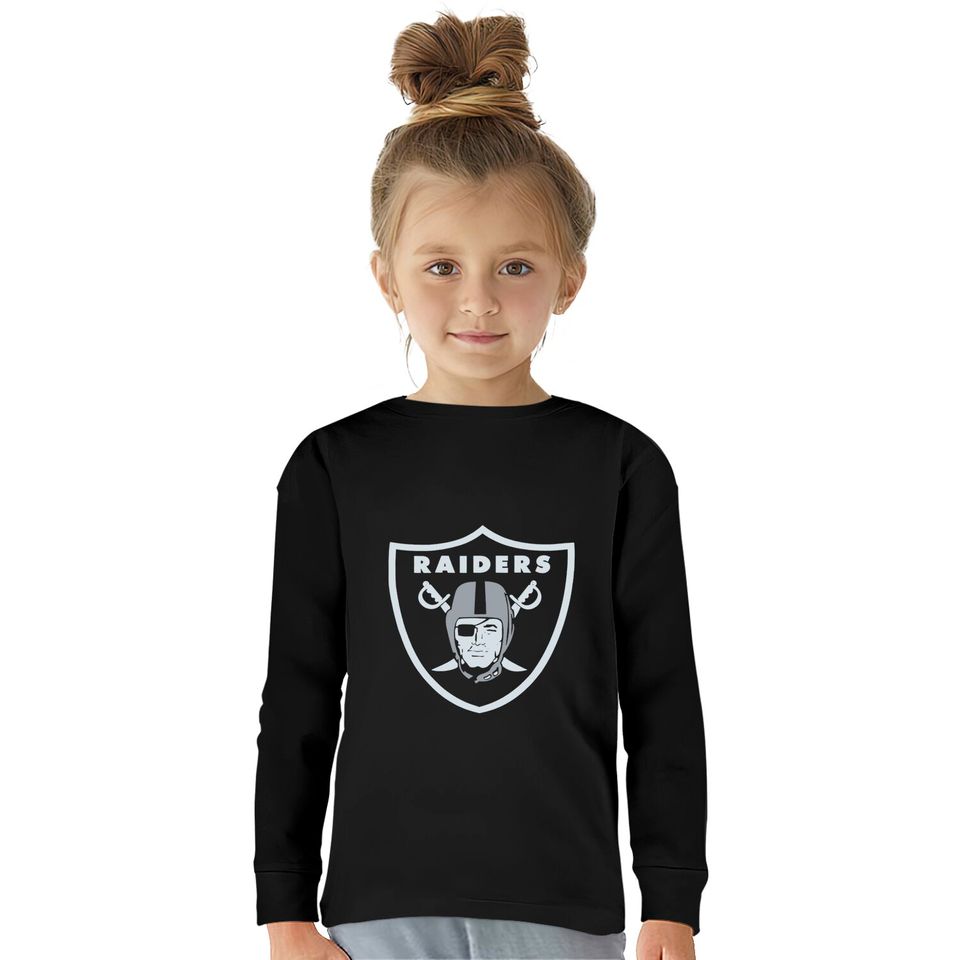 Las Vegas Raiders Youth Team Logo Kids Long Sleeve T-Shirt