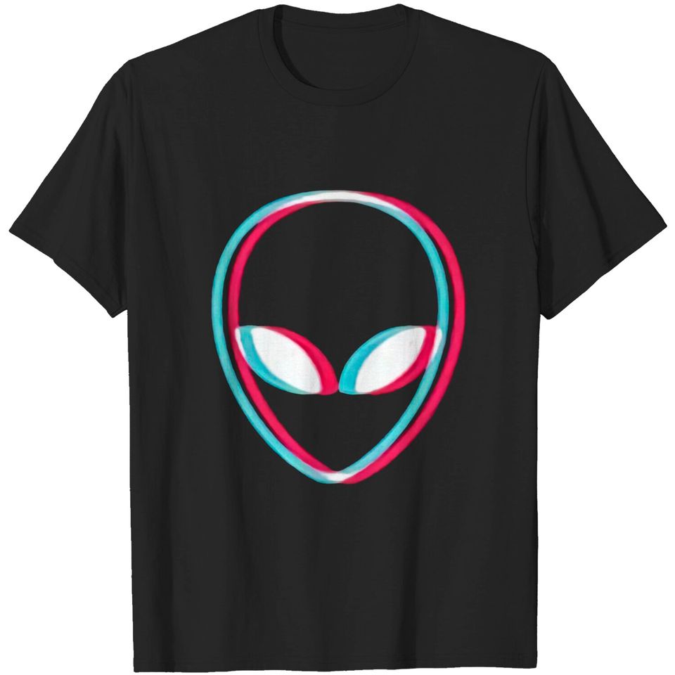 Graphic UFO Alien T Shirt