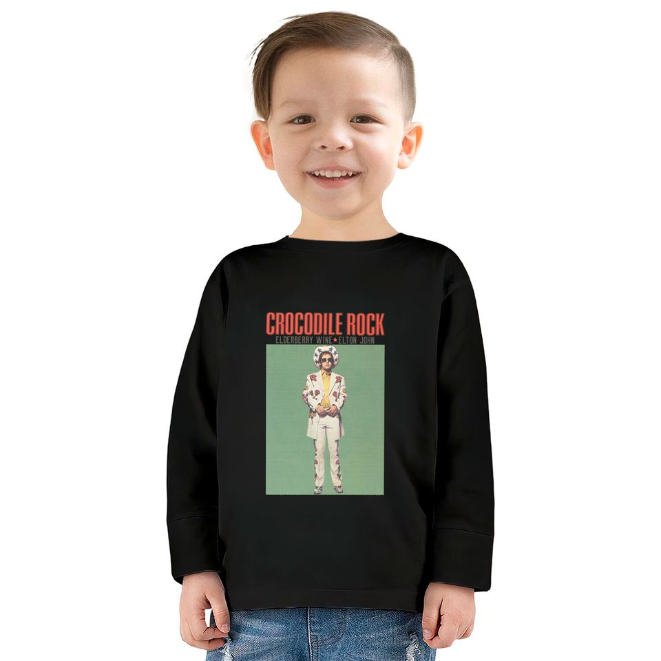 Elton John  Crocodile Rock Kids Long Sleeve T-Shirt