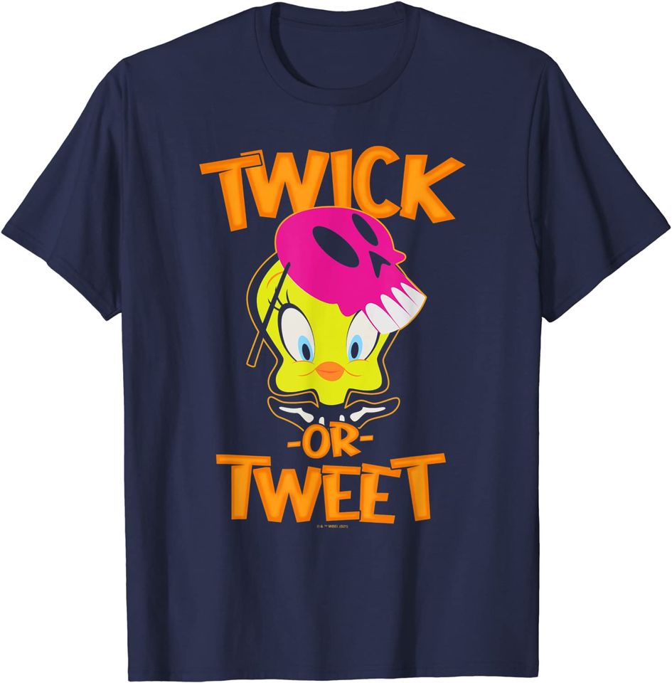 Tweety Bird T-Shirt Looney Tunes Halloween Tweety Bird Twick Or Tweet