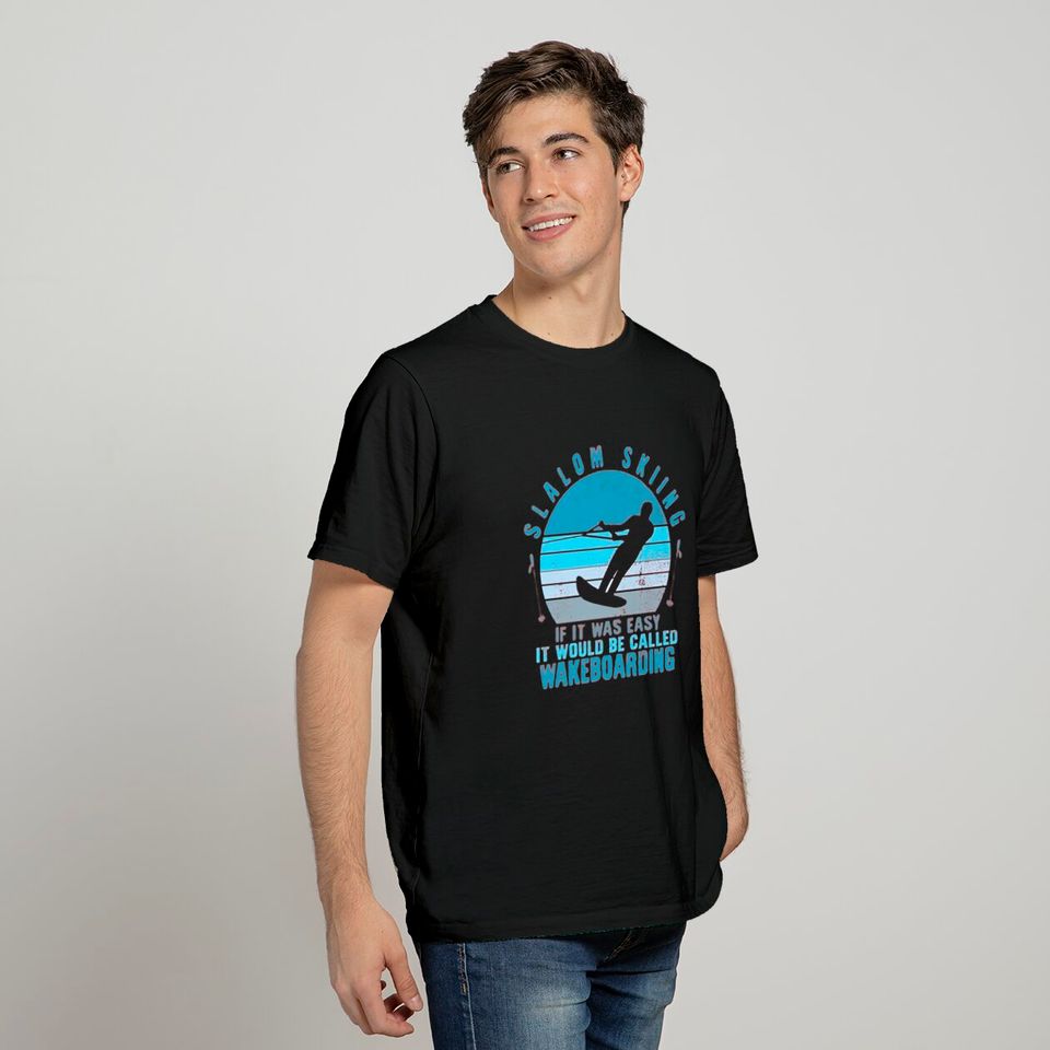 Slalom Skiing Shirt, Skiing Lover Gift, Wakeboarding Tee, Water Skiing T-Shirt
