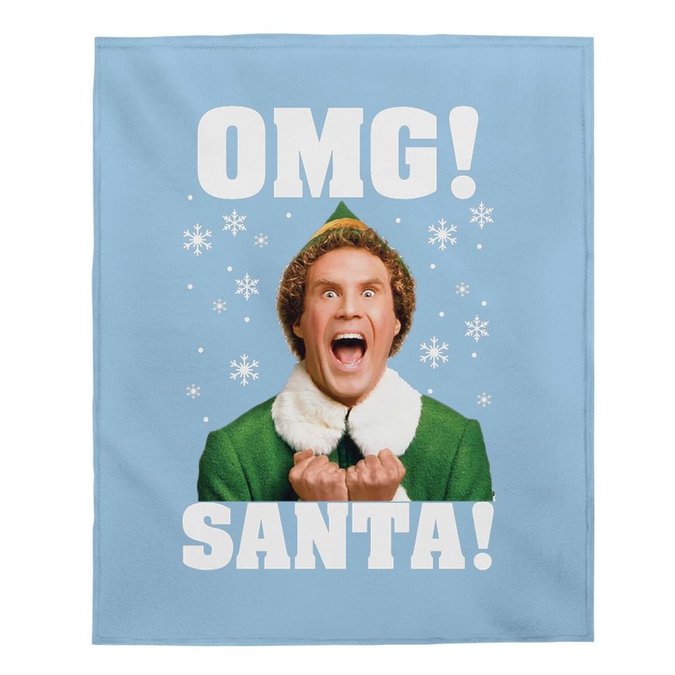 OMG Santa Buddy Elf Christmas Baby Blankets