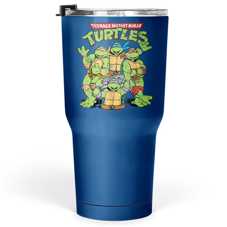Teenage Mutant Ninja Turtles Classic Retro Logo Tumbler 30 Oz
