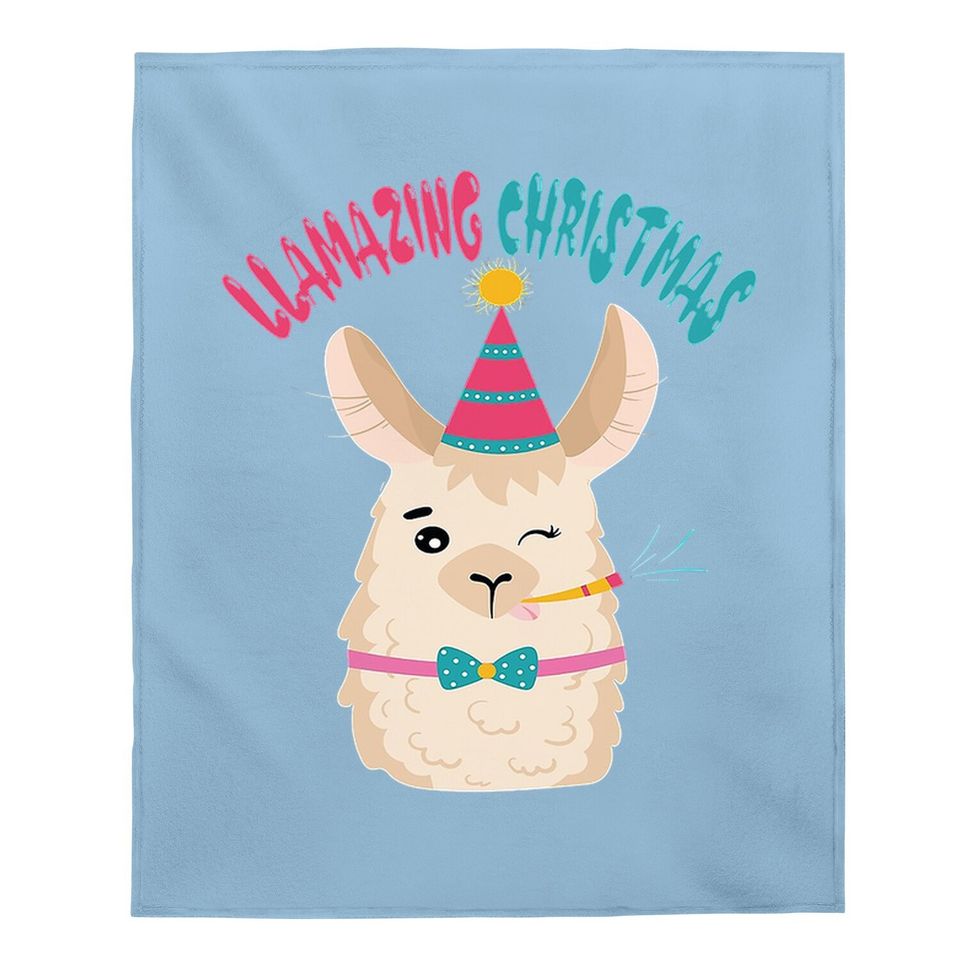 Have A Llamazing Christmas Cute Baby Blankets