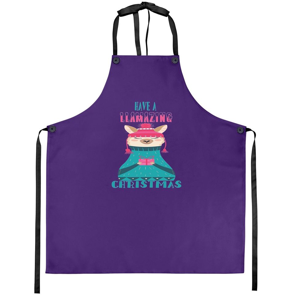 Have A Llamazing Christmas Classic Aprons