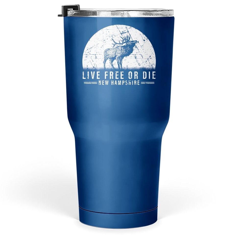 Live Free Or Die New Hampshire Nature Vintage Graphic Tumbler 30 Oz