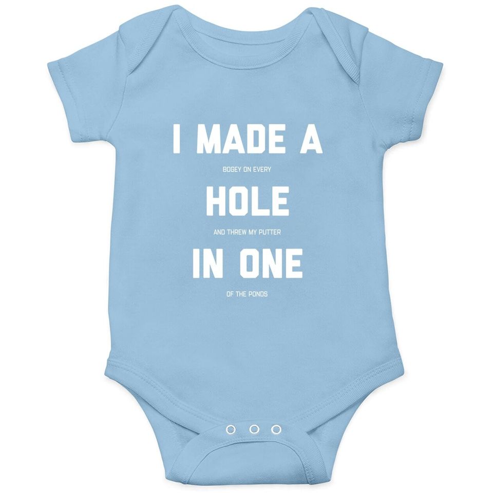 Funny Golf Baby Bodysuit For - Hole In One Golf Gag Gifts Baby Bodysuit
