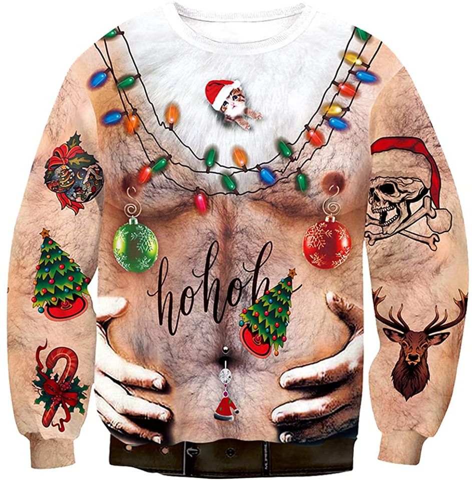 Ugly Christmas 3D Printed Sweatshirts