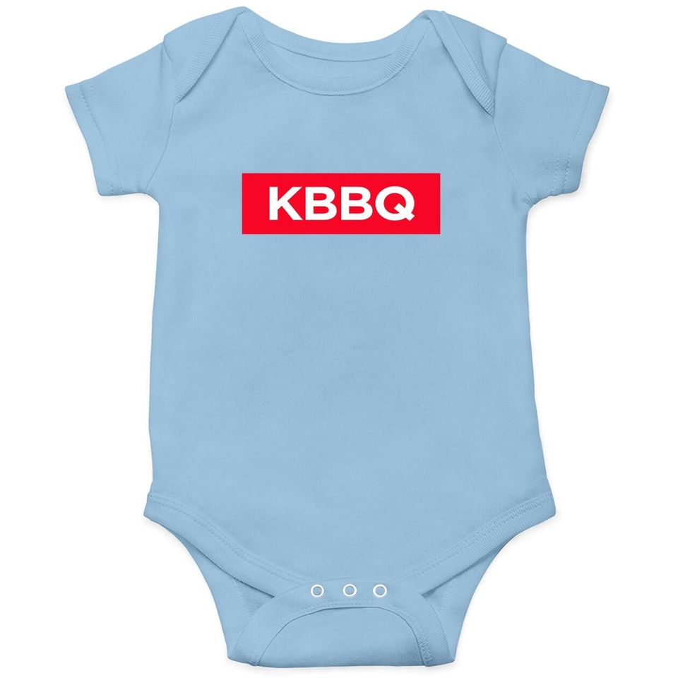 Korean Barbecue Kbbq Bbq Box Red Logo Asian Food Lover Spicy Baby Bodysuit