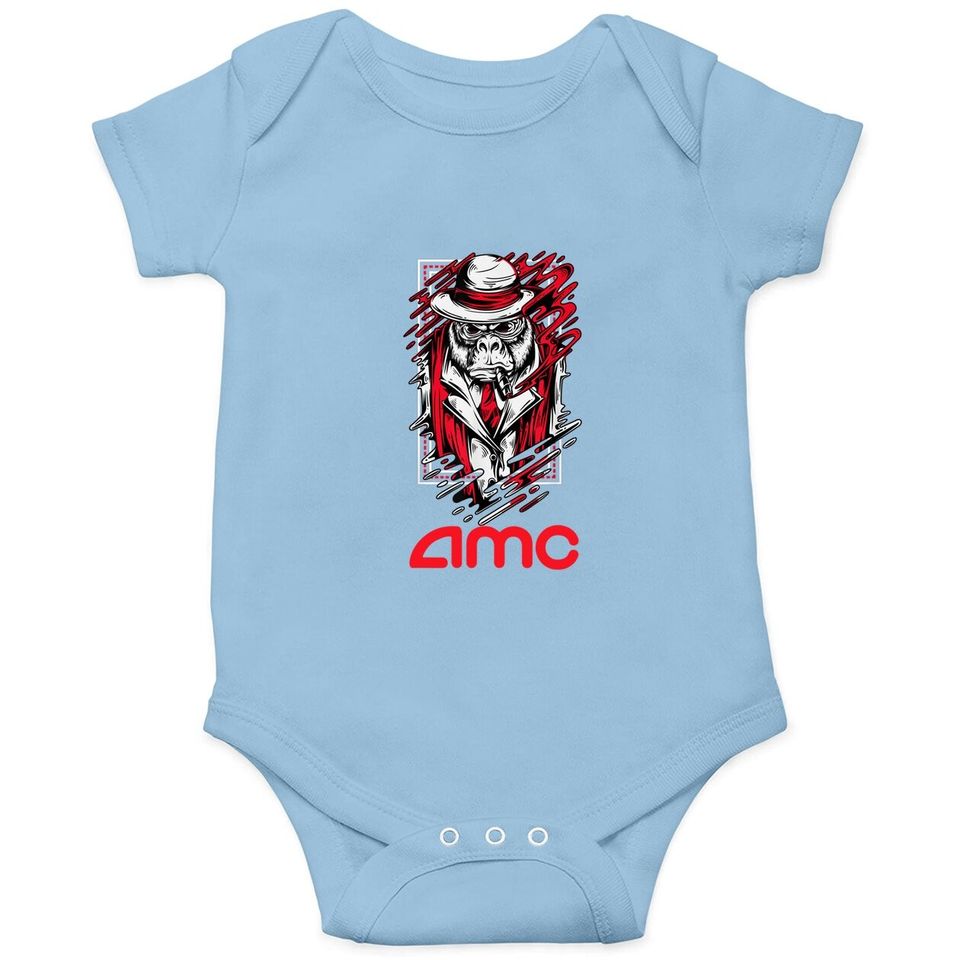 A-m-c - To The Moon Short Squeeze Apes Baby Bodysuit Baby Bodysuit