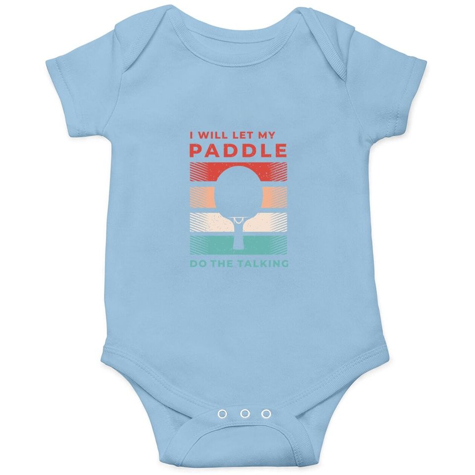 Ping Pong Baby Bodysuit And Table Tennis Baby Bodysuit