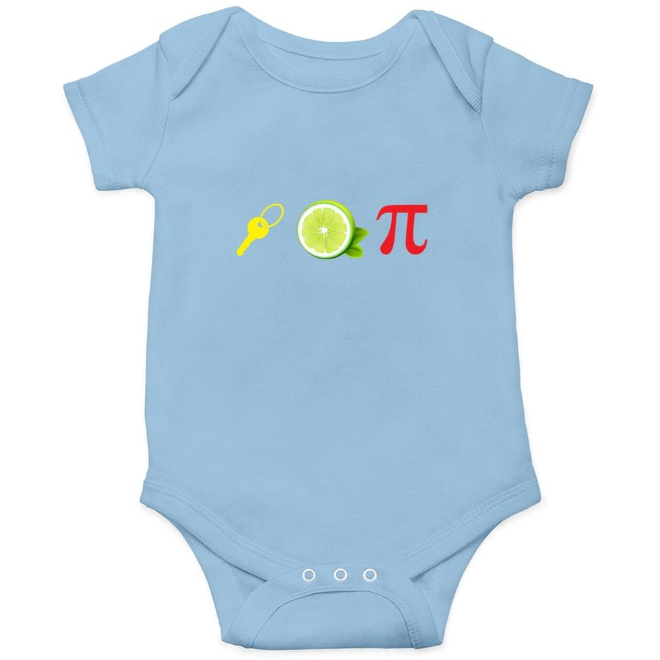 Key Lime Pi Funny Pi Day 2021 Math Nerd Geek Engineer Baby Bodysuit