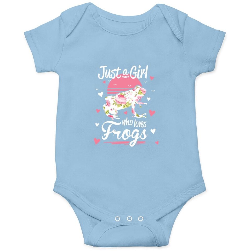 Frog Baby Bodysuit. Just A Girl Who Loves Frogs Baby Bodysuit