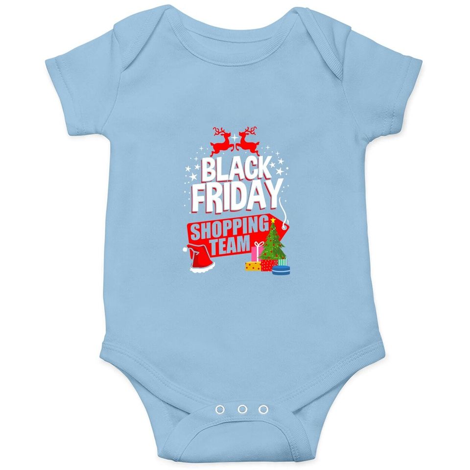 Black Friday Shopping Team Christmas Baby Bodysuit