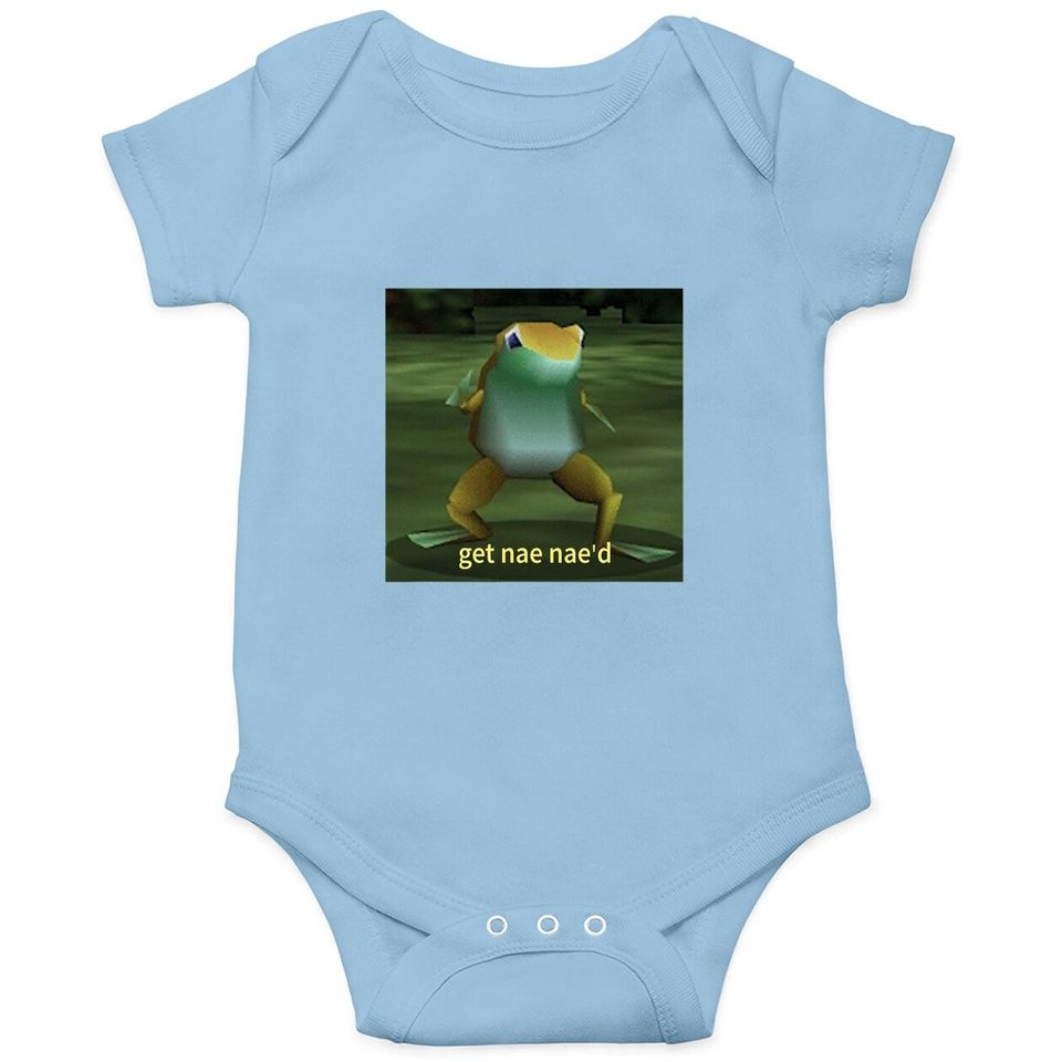 Get Nae Nae'd Dancing Frog Meme Baby Bodysuit