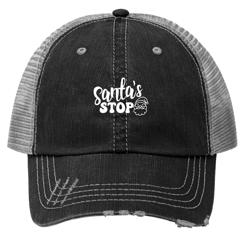 Santa's Stop Trucker Hats