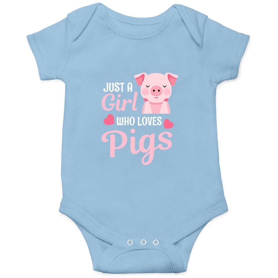 Just A Girl Who Loves Pigs Baby Bodysuit