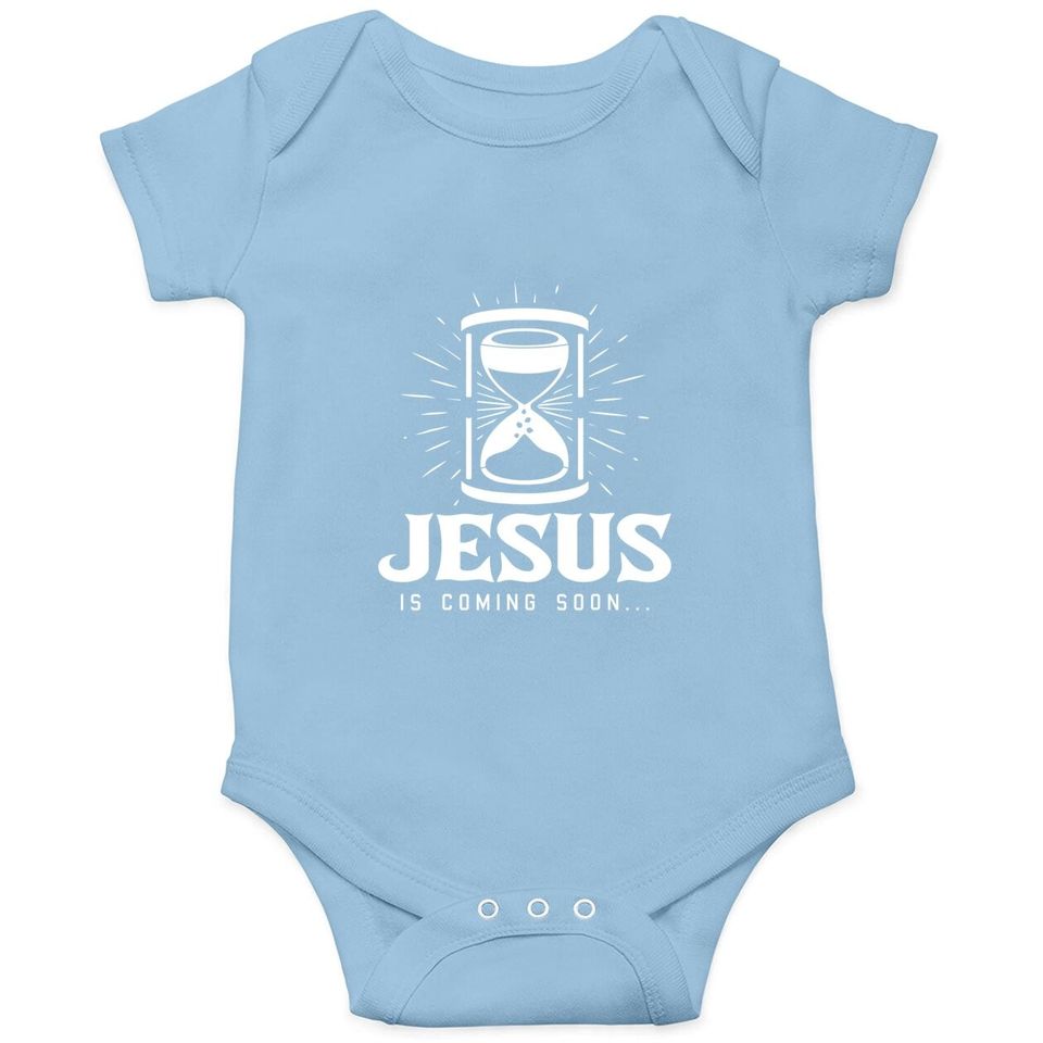 Jesus Is Coming Soon Christmas Christian Baby Bodysuit