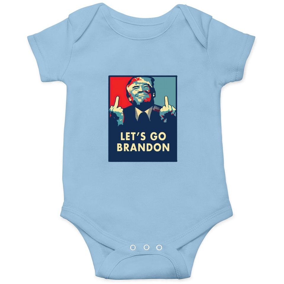Donald Trump Let’s Go Brandon Baby Bodysuit