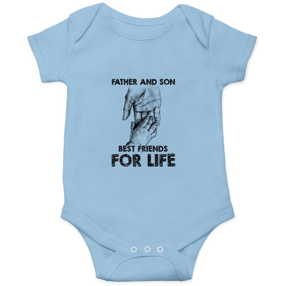 Father And Son Best Friends For Life Baby Bodysuit