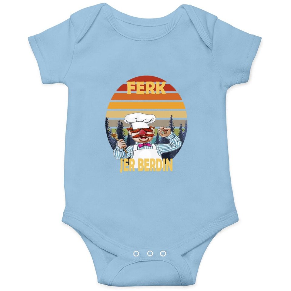 Vintage Ferk Jer Berdin Kitchen Chef Retro Baby Bodysuit