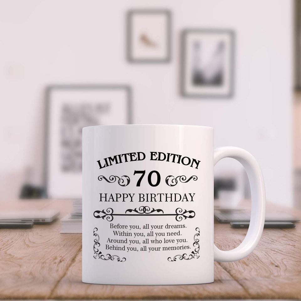 70th Birthday Gifts 70 Year Old Present Coffee Mug
