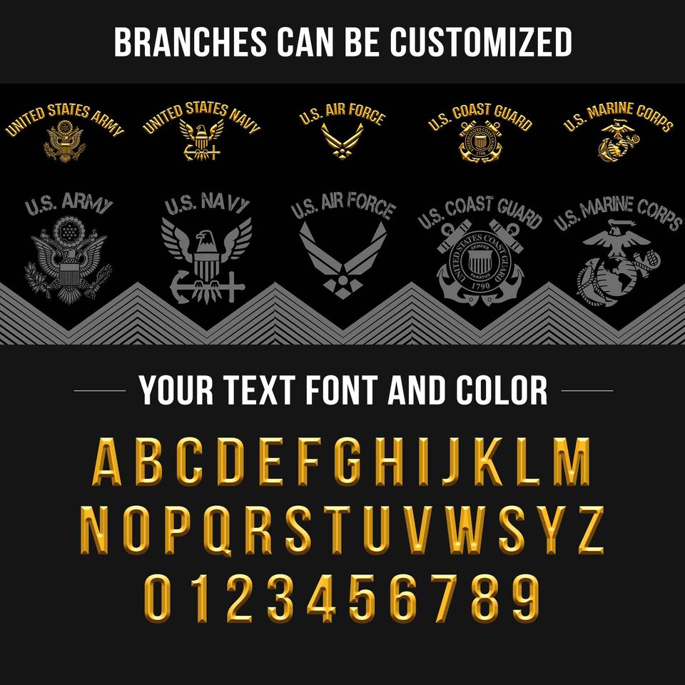 Customized US Military Valor Performance Polo