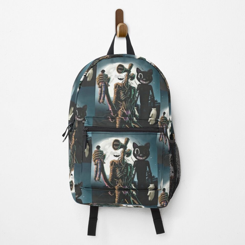 Siren head and Cartoon Backpack