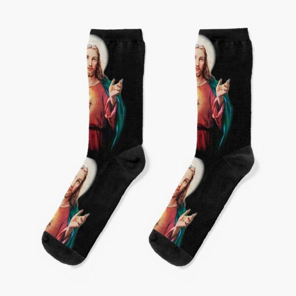 jesus christ saviour Socks