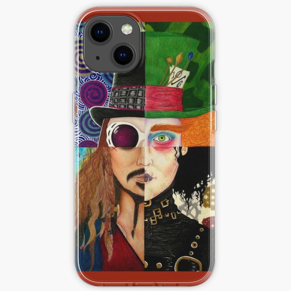 Johnny Depp Character Collage iPhone Case