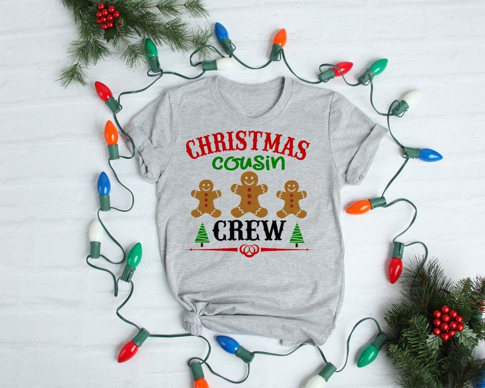 Gingerbread Cousin Crew Family Christmas T Shirt