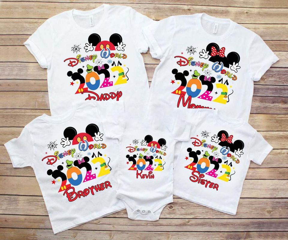 Personalized  Disney world 2022 Family Vacation T-shirt