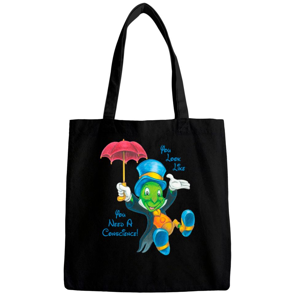 Jiminy Cricket Thinks, "You Look Like You Could Use A Conscience!" - Jiminy Cricket - Bags