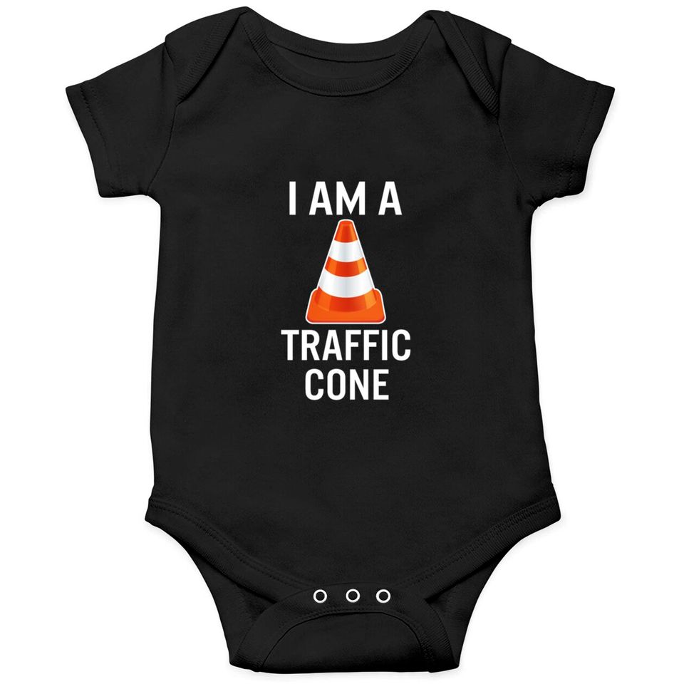 I Am A Traffic Cone Costume Easy Simple Halloween Onesies