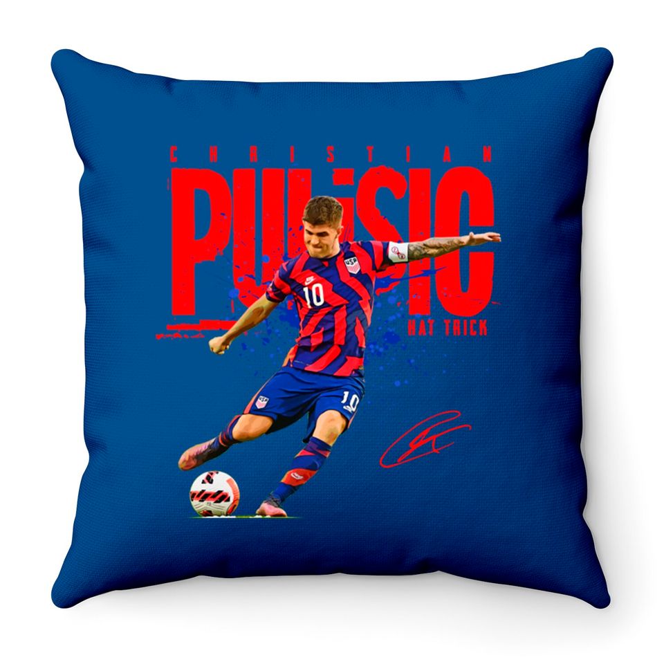 Christian Pulisic - Christian Pulisic Us Mens Soccer - Throw Pillows