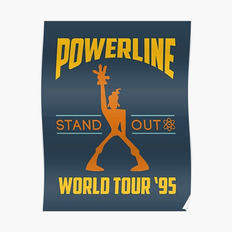 Powerline Stand Out World Tour '95 Premium Matte Vertical Poster