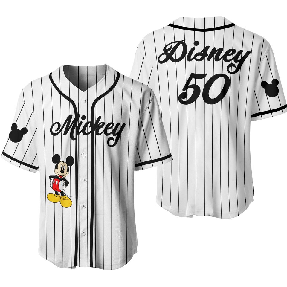 Mickey Baseball Jersey, Custom Mickey Jersey, Custom Baseball Jersey