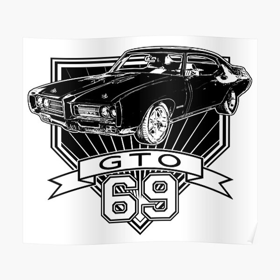1969 GTO Premium Matte Vertical Poster