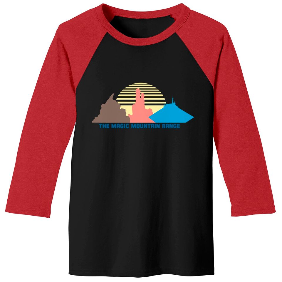 The Magic Mountain Range - Disney World - Baseball Tees