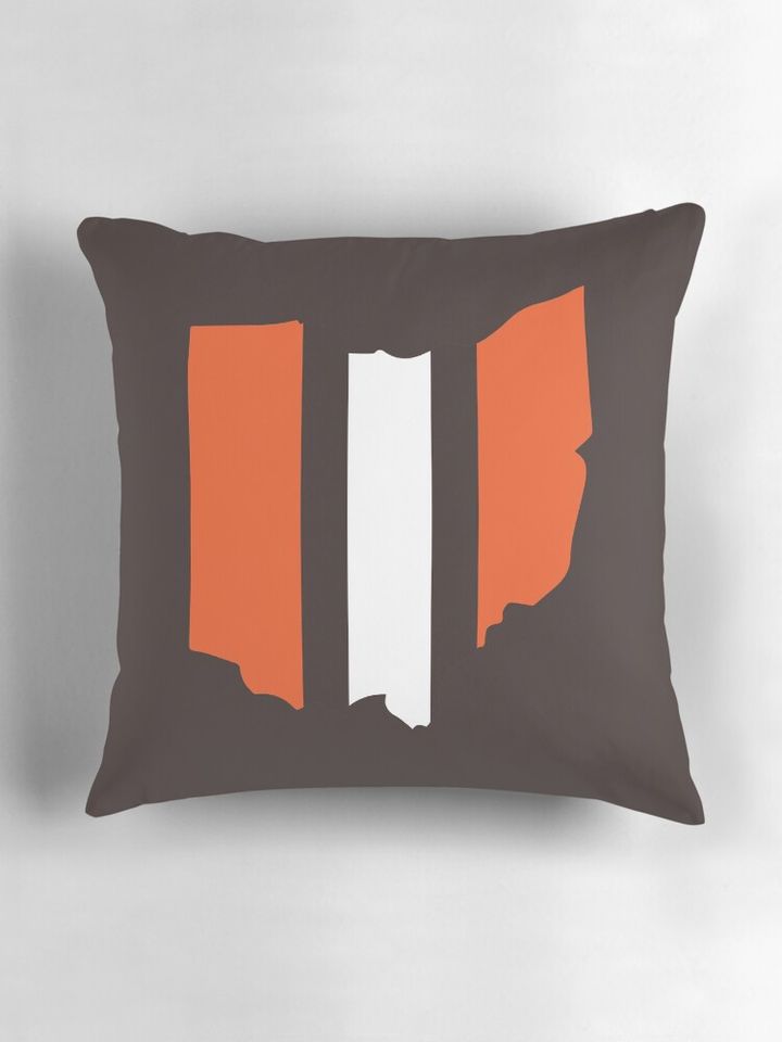 Cleveland Browns Stripe Pillow