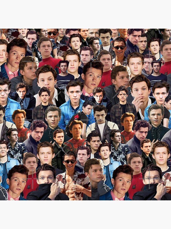 Tom Holland Collage Pillow