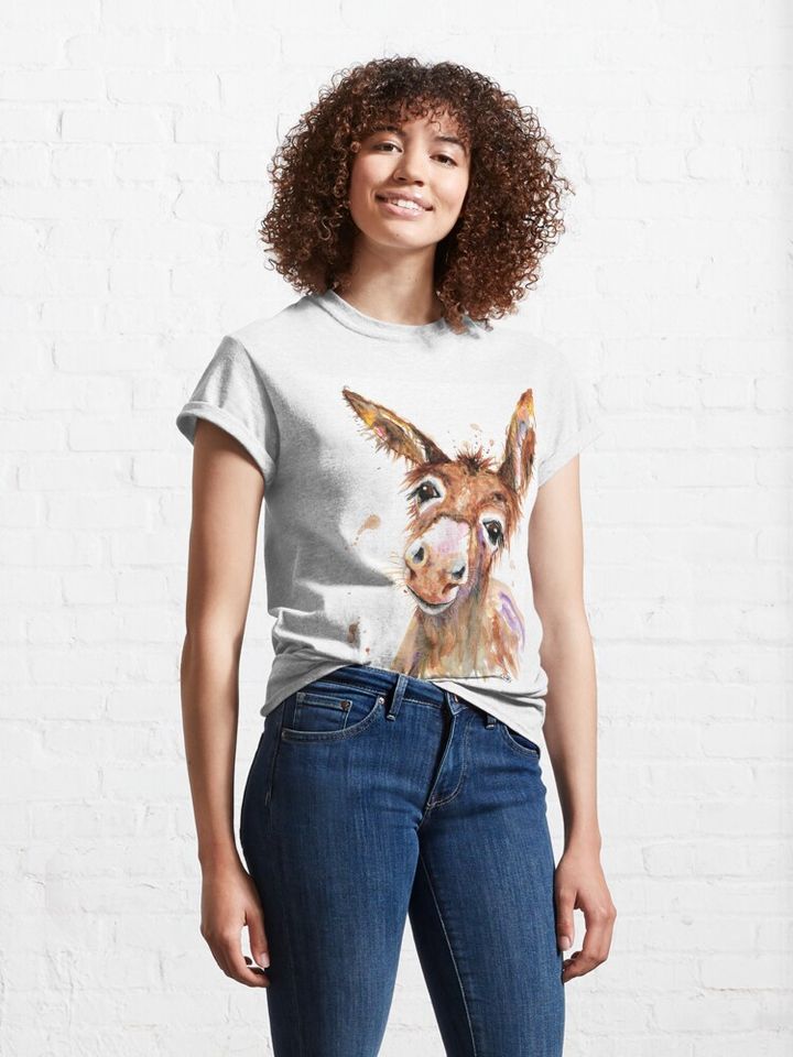 Cute Donkey face Classic T-Shirt