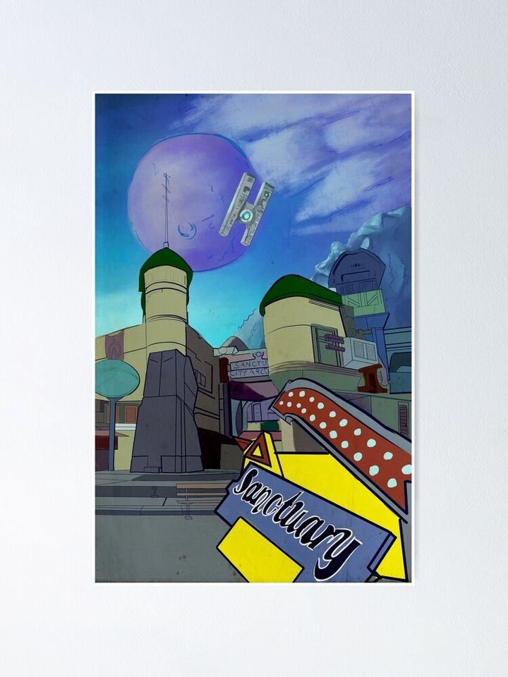 Borderlands 2 Sanctuary Wall Poster - Iconic Gaming Artwork Print